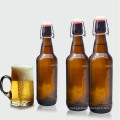 Hot sale empty Swing top glass bottle 500ml amber Glass Beer Bottles with Flip Caps for Home Brewing liquor